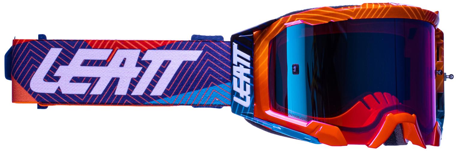 Leatt Goggles Velocity 5.5 Iriz - Neon Orange/blue