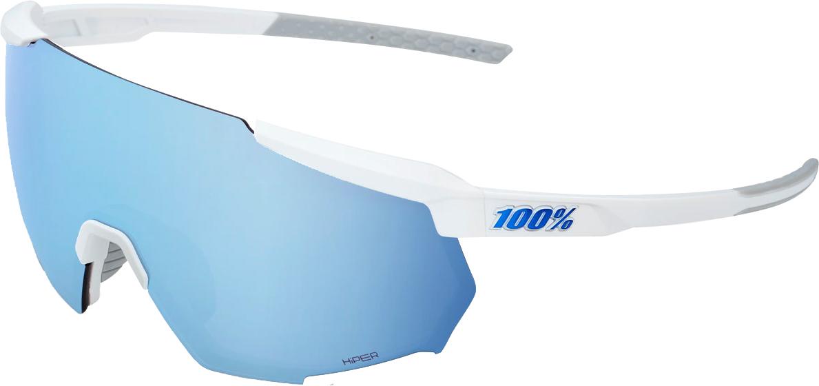 100% Racetrap Hiper Blue Multilayer Mirror Lens Sunglas - Silver