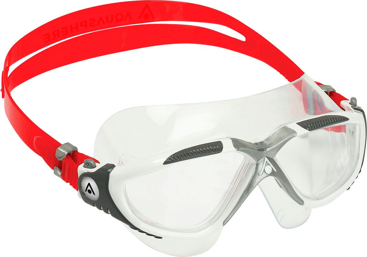Aqua Sphere Vista Goggles Clear Lens - Red/white/grey