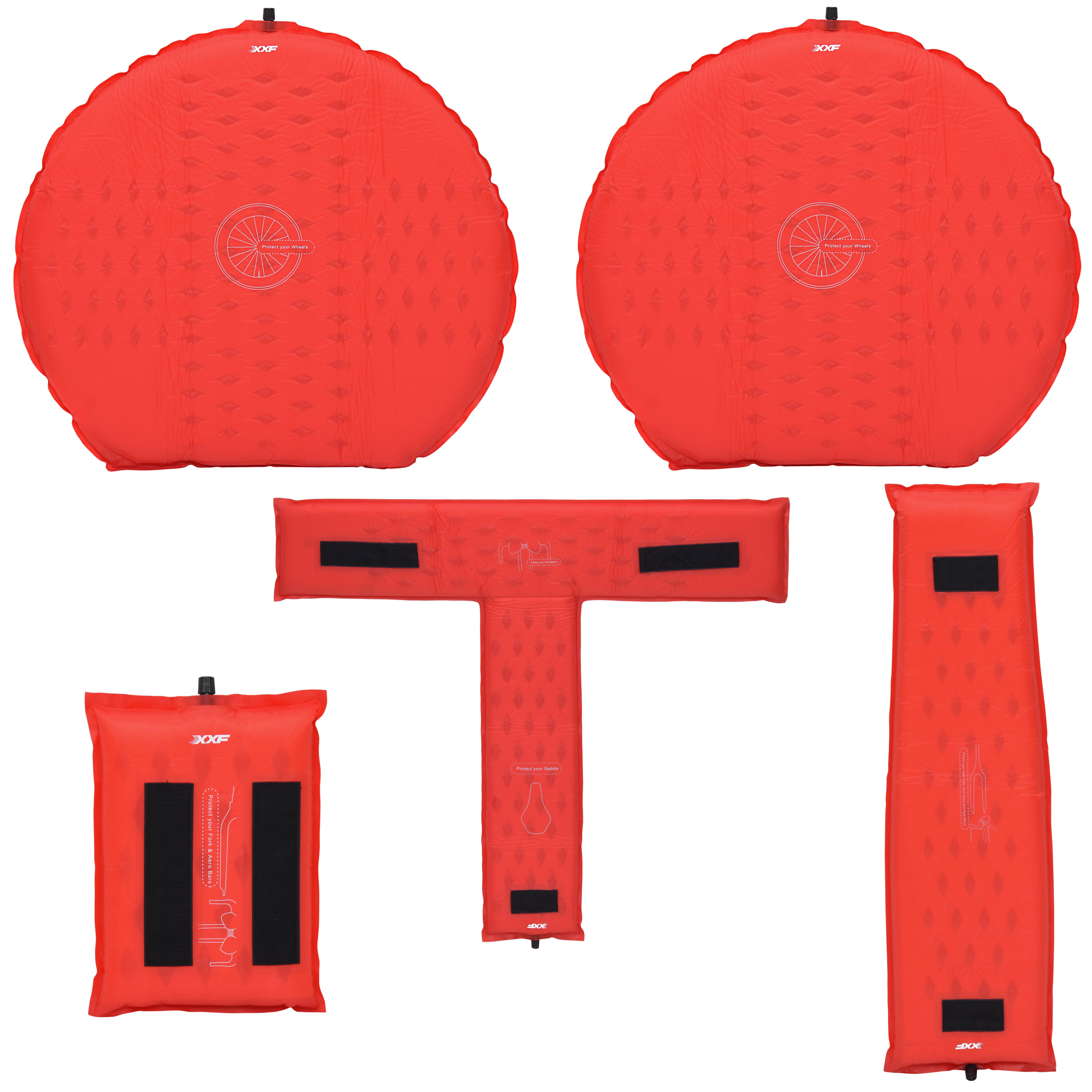 Lifeline Inflatable Air Pad Bicycle Protection - Red