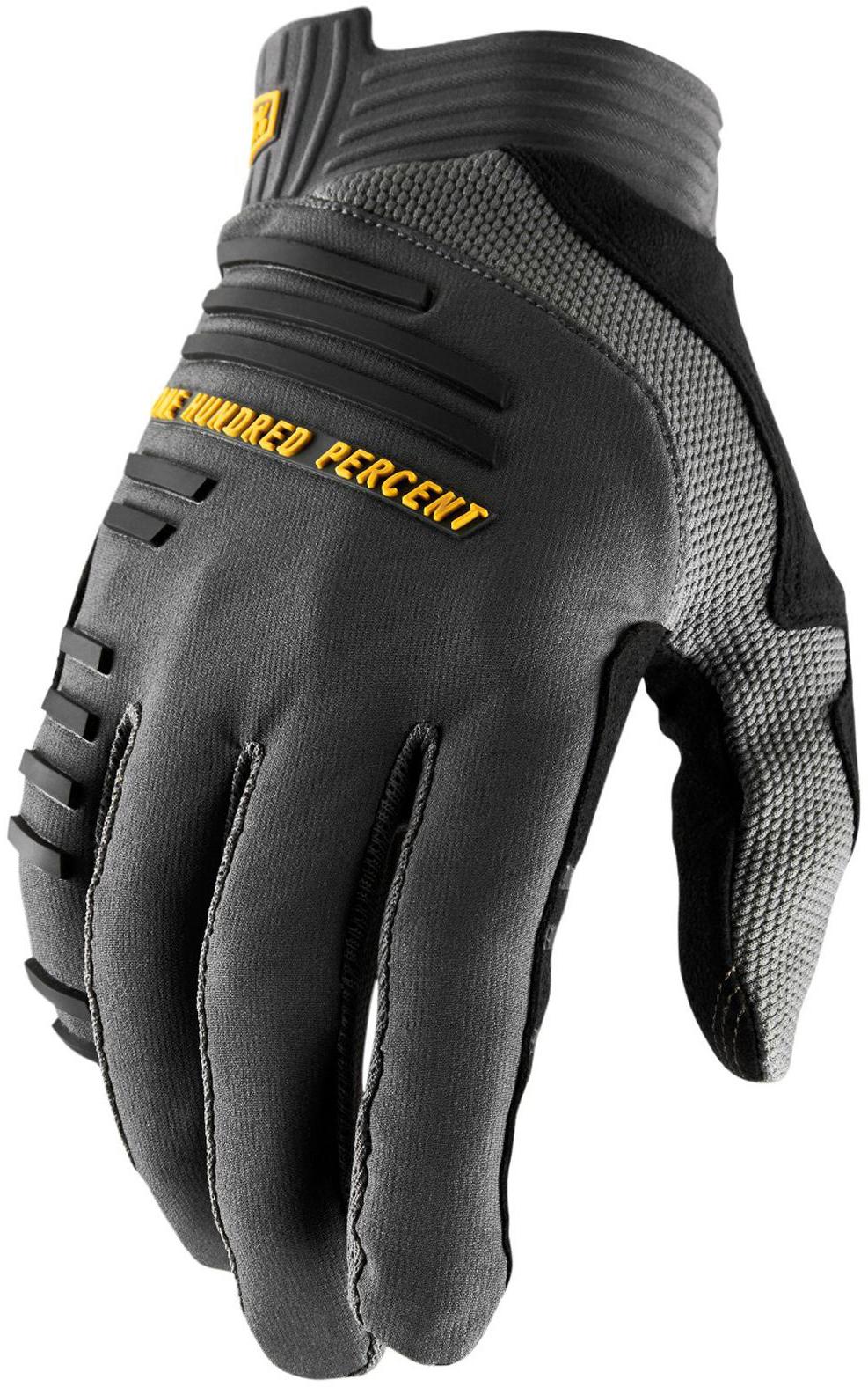 100% R-core Gloves - Charcoal