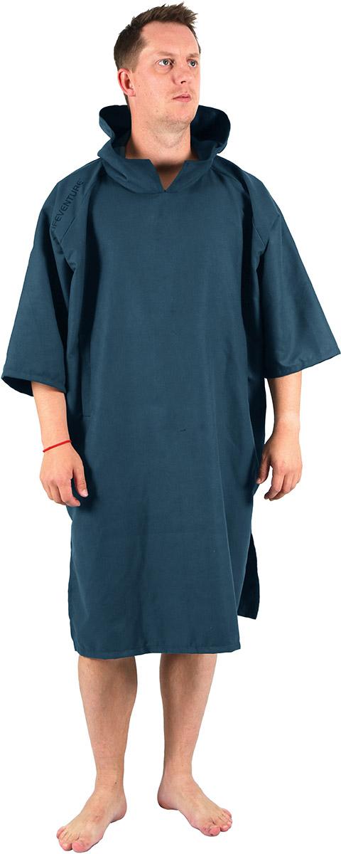 Lifeventure Recycled Softfibre Change Robe - Navy