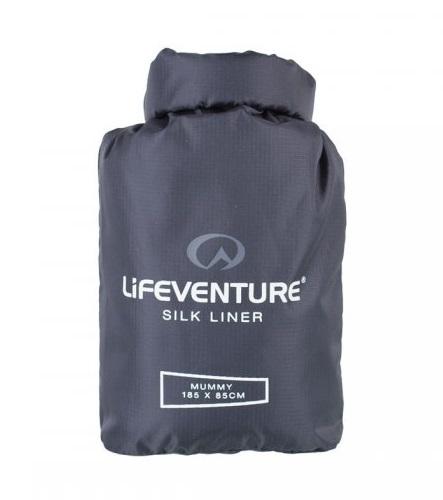 Lifeventure Silk Ultimate Sleeping Bag Liner - Black