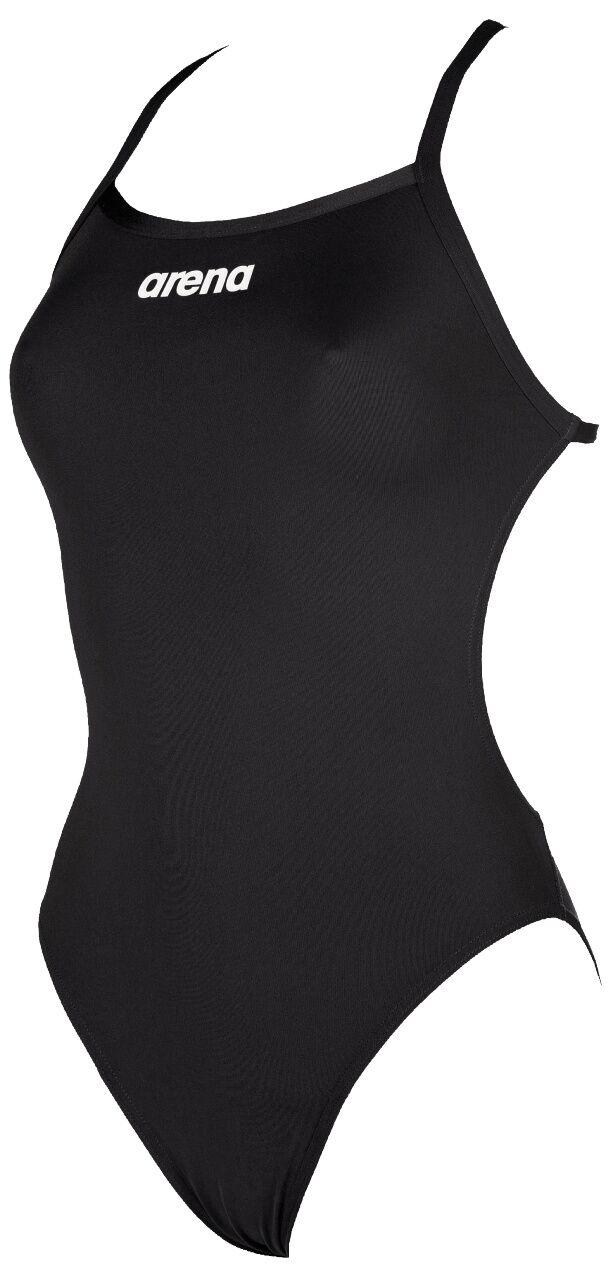 Arena Solid Light Tech High Swimsuit - Black White