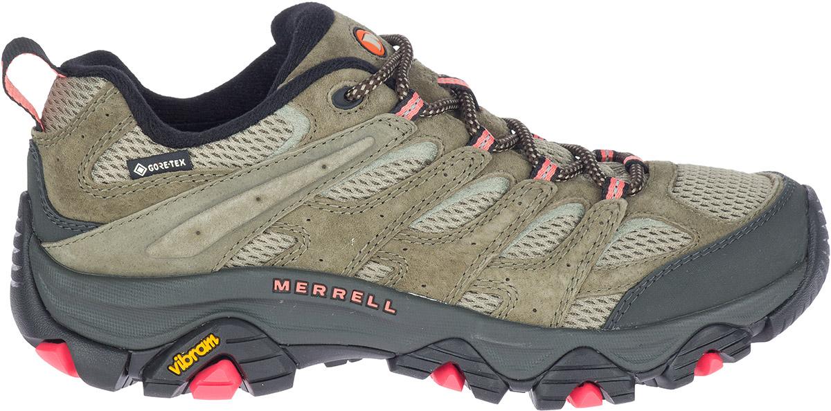 Merrell Womens Moab 3 Gore-tex Hiking Shoes - Olive