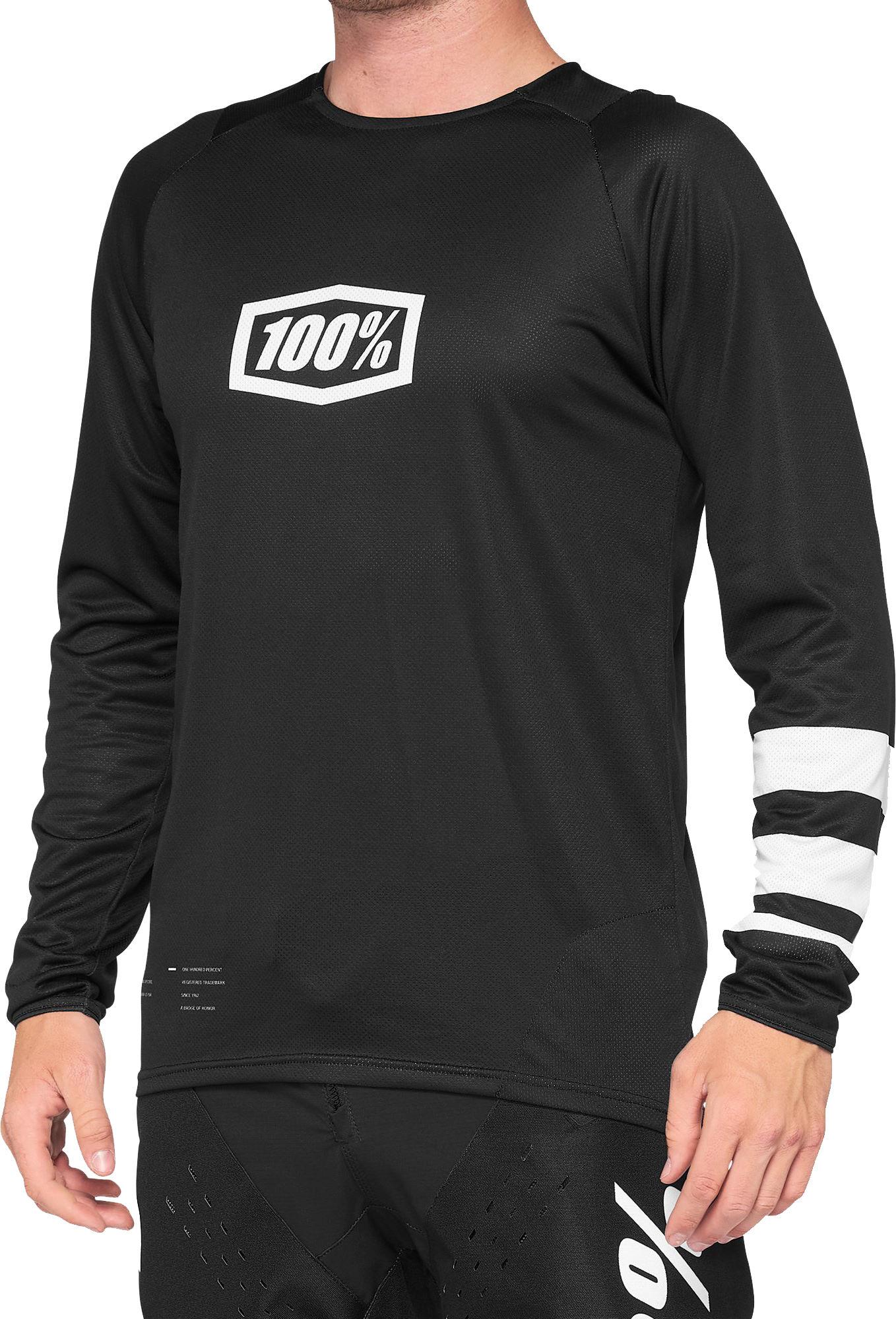 100% R-core Youth Jersey - Black/white