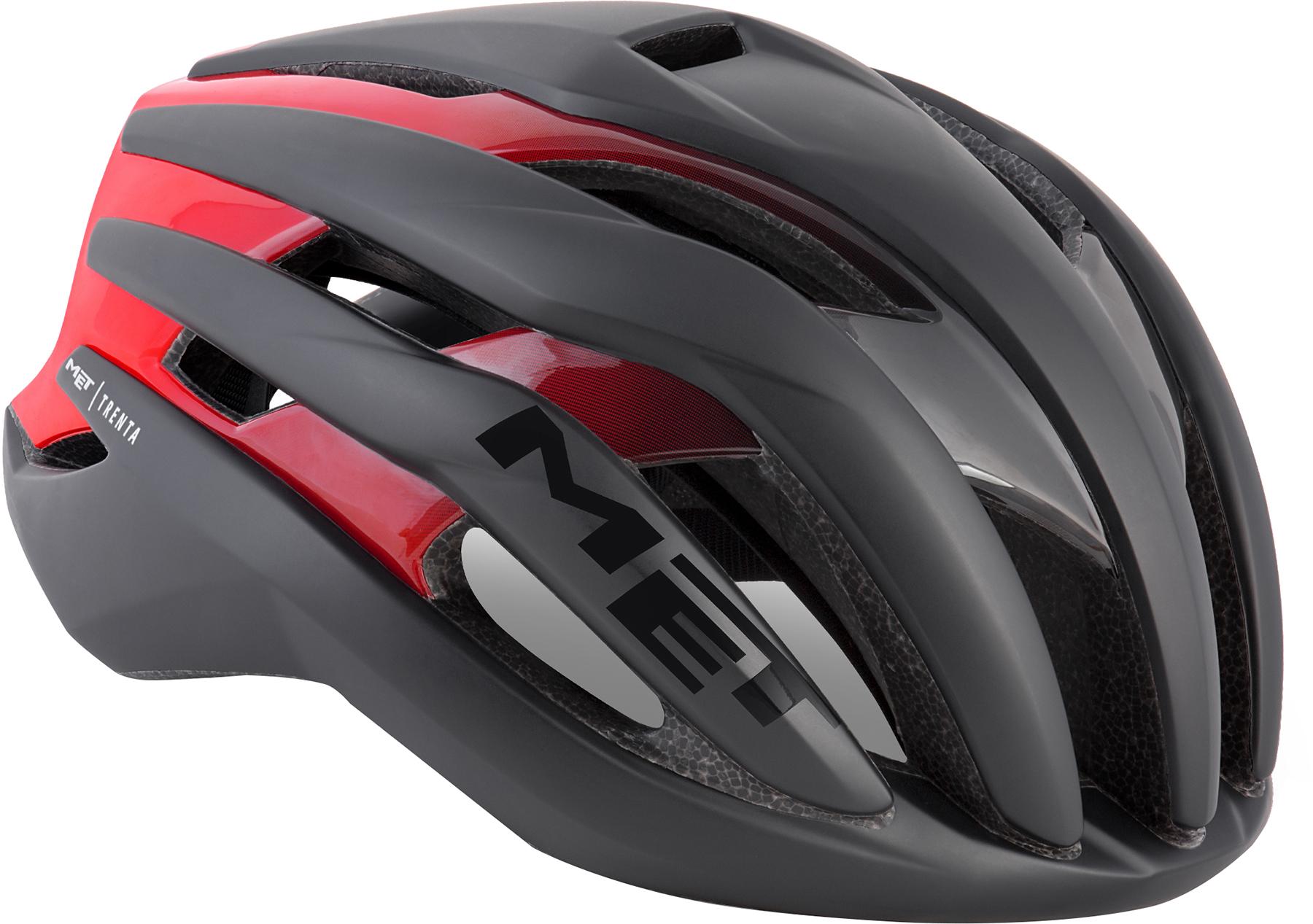 Met Trenta Road Helmet - Red/black