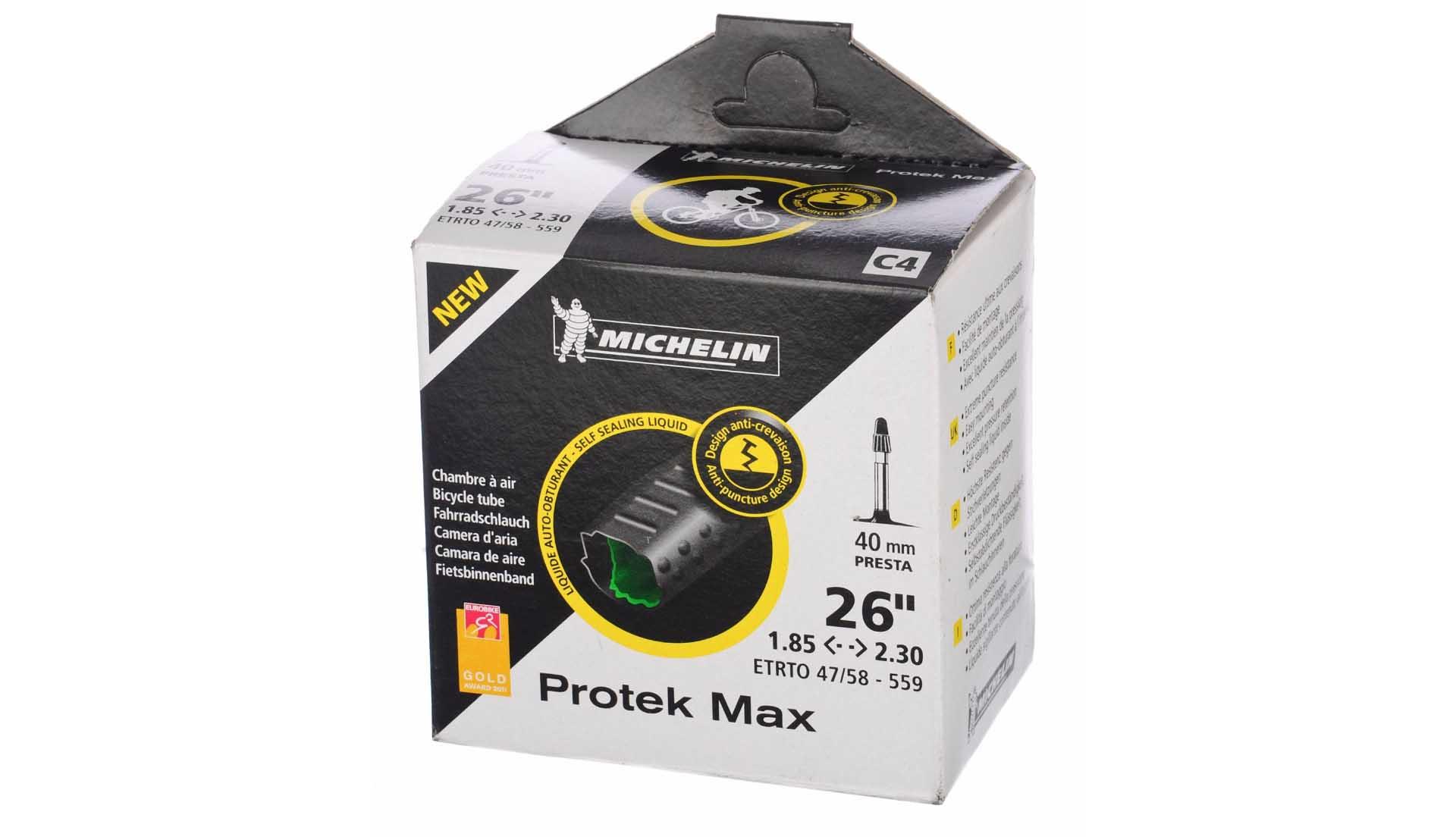 Michelin C4 Protek Max Mtb Tube - Black