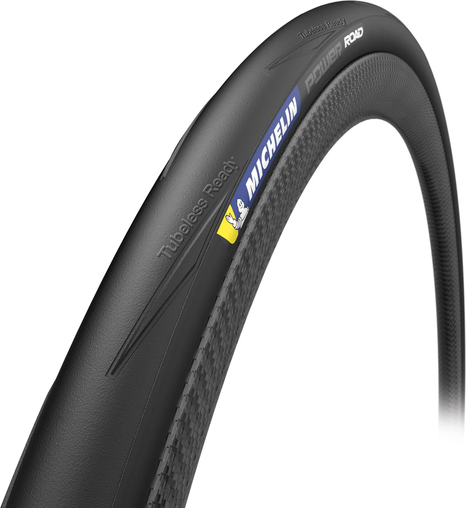 Michelin Power Road Tlr Folding Tyre - Black