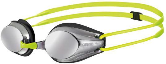 Arena Tracks Junior Mirror Goggles - Silver/black/yellow