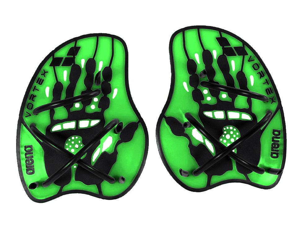 Arena Vortex Evolution Hand Paddle - Lime/black