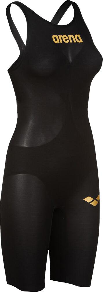Arena Womens Powerskin Carbon Air Open Back - Black/black/gold
