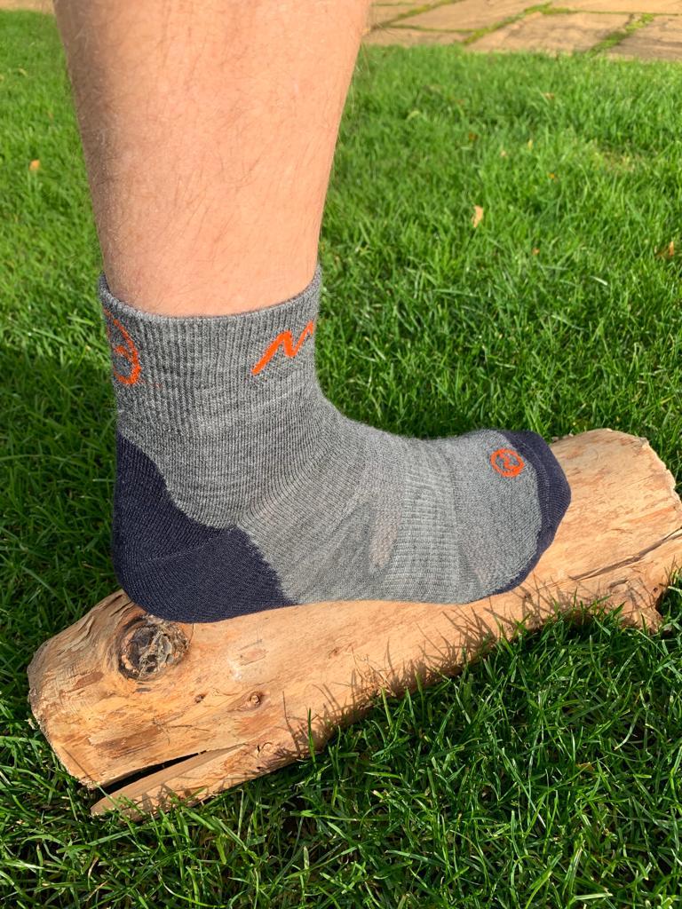 Moggans Merino Ankle Socks - Grey