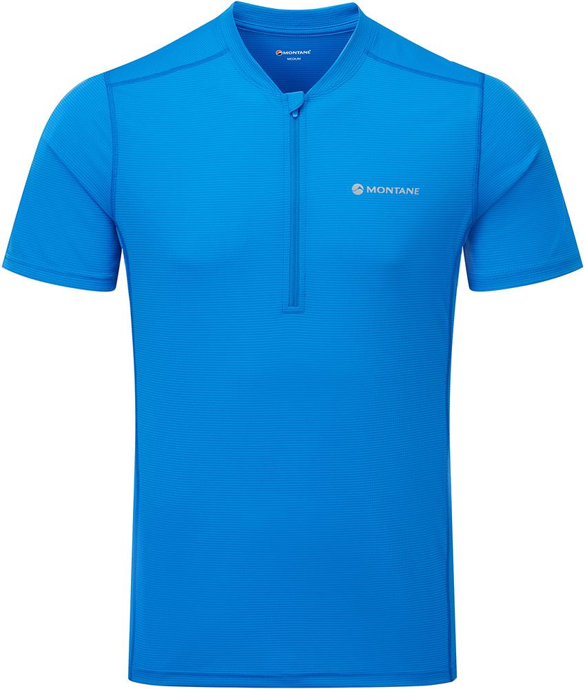 Montane Dart Nano Zip T Shirt - Electric Blue
