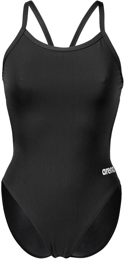 Arena Womens Team Swimsuit Challenge Solid Swimsuit - Black/white