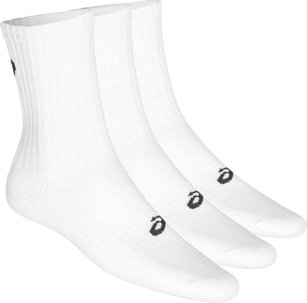 Asics 3ppk Crew Socks - White
