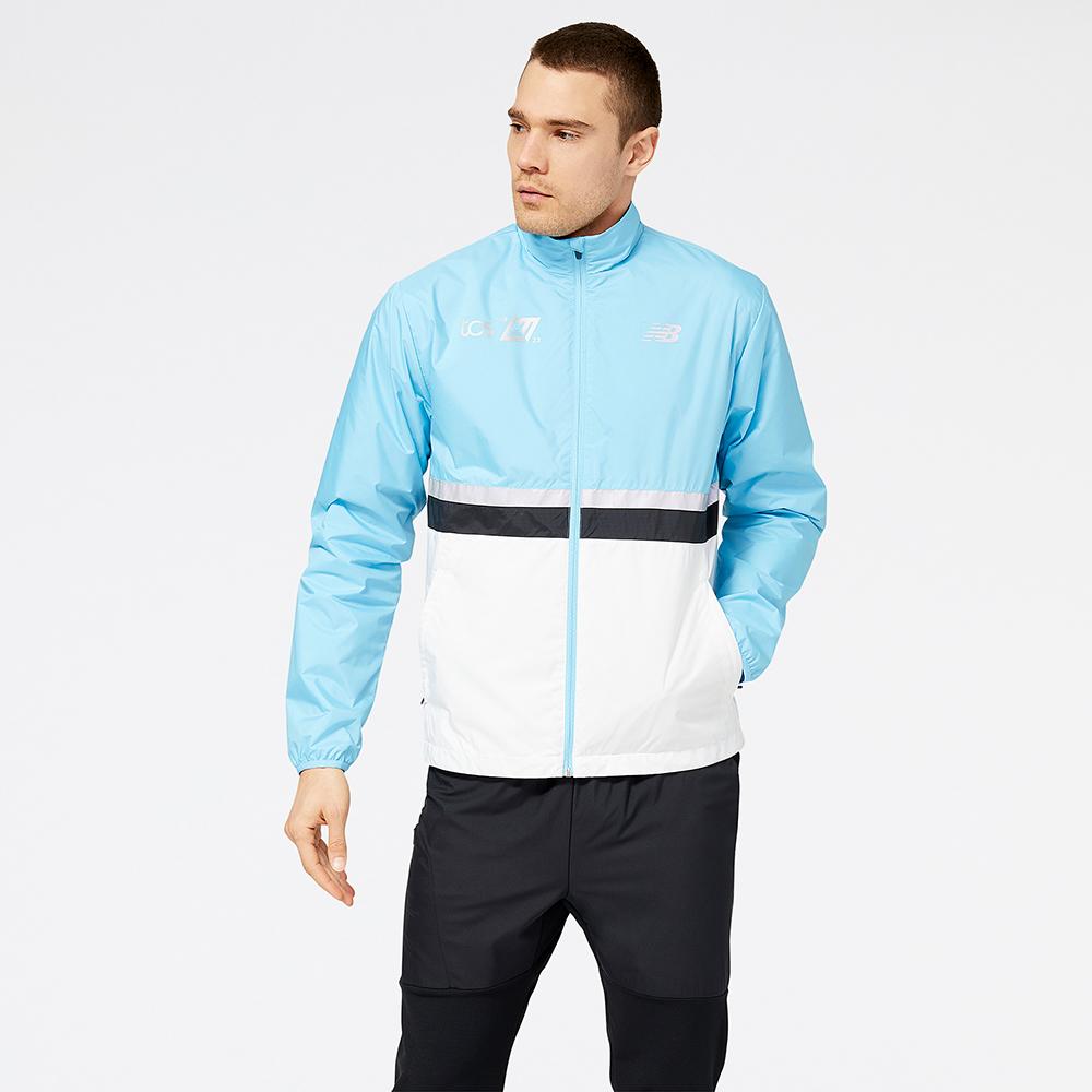 New Balance London Marathon Windcheater Jacket Blue/white L