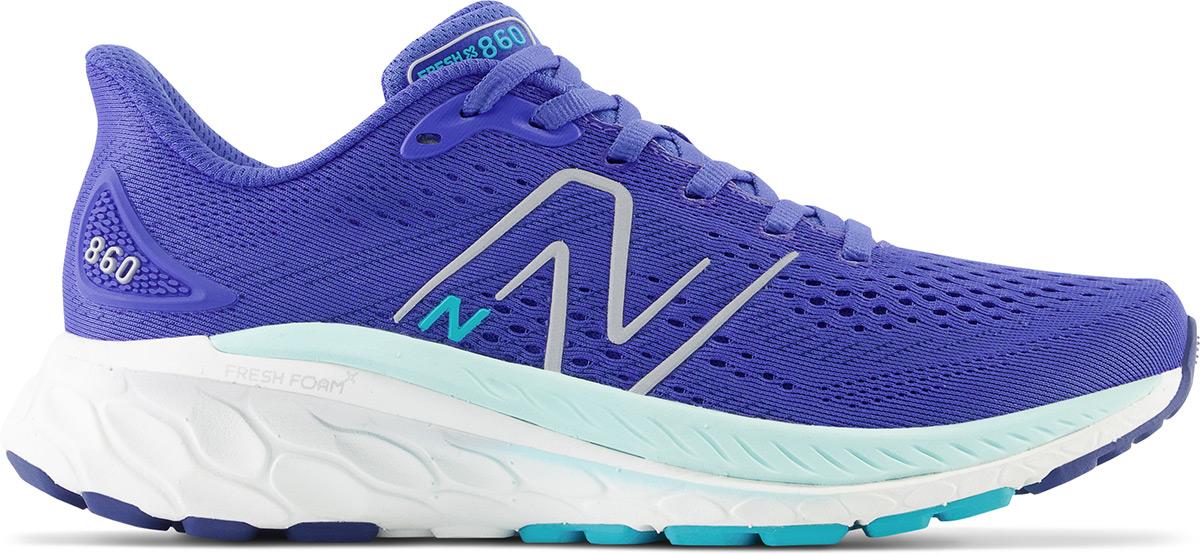 New Balance Womens 860 V13 Wide Running Shoes - Marine Blue