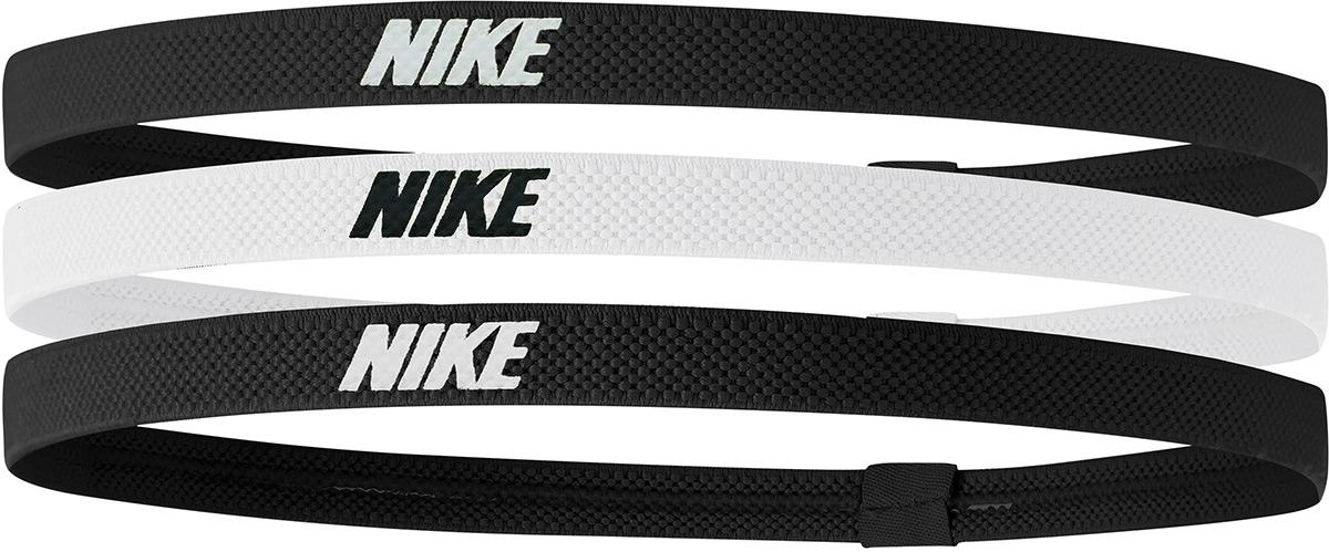 Nike Elastic Headbands 2.0 3 Pack - Black/white/black