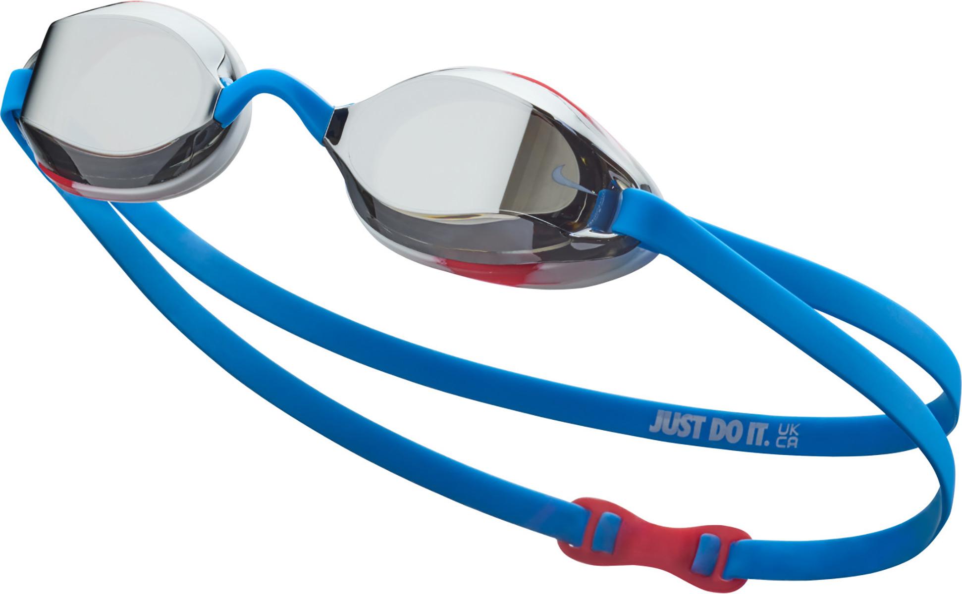 Nike Legacy Mirror Youth Goggle - Red Blue
