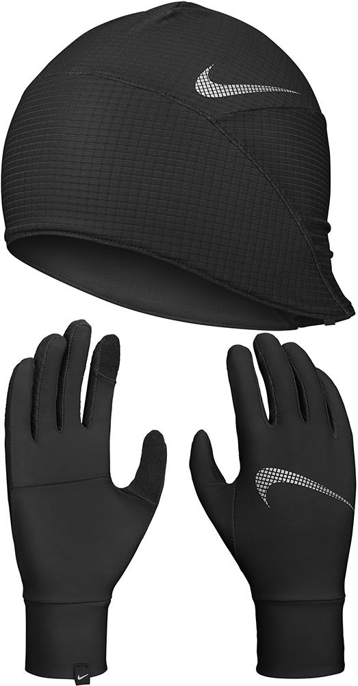 Nike W Essential Hat And Glove Set - Black/black/silver
