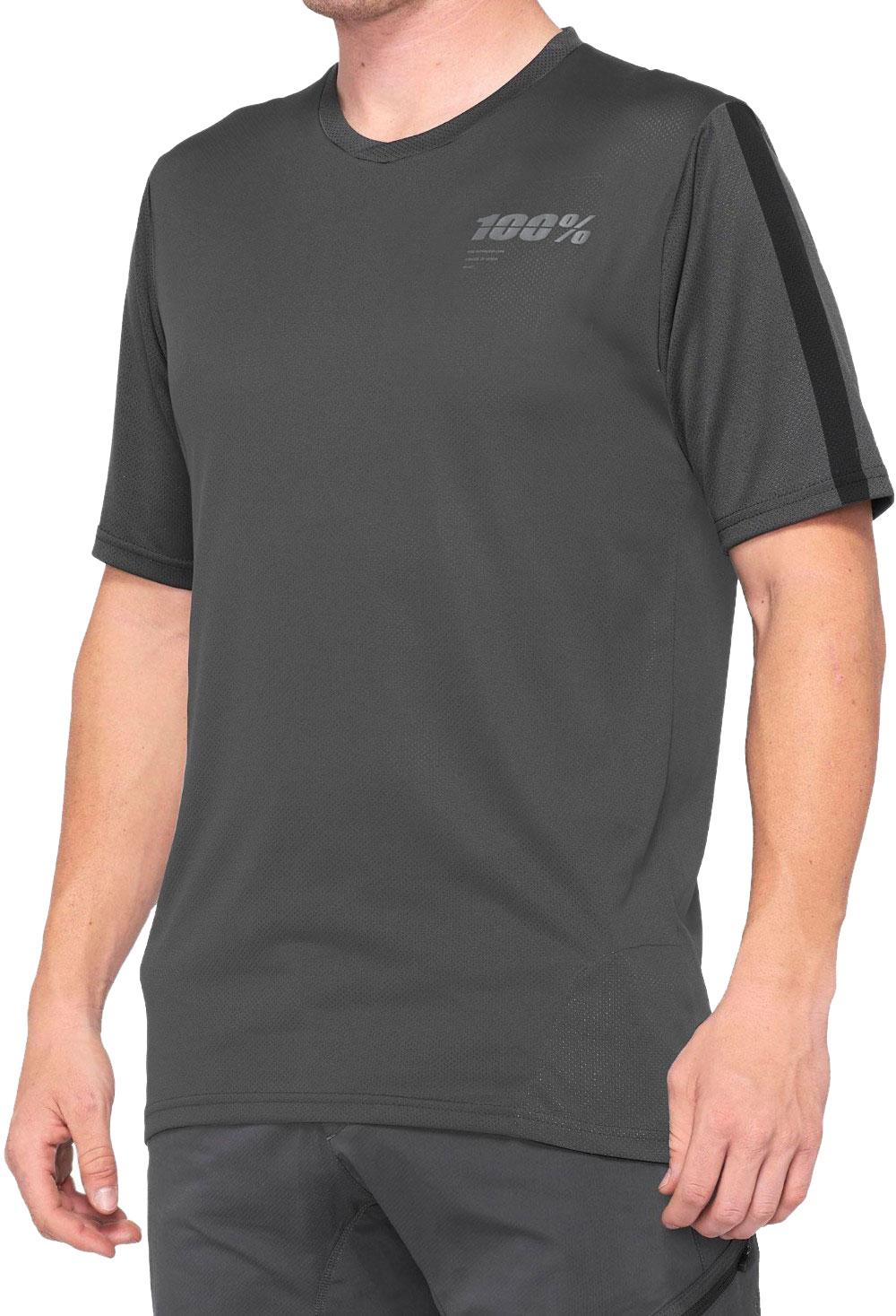 100% Ridecamp Short Sleeve Jersey - Charcoal