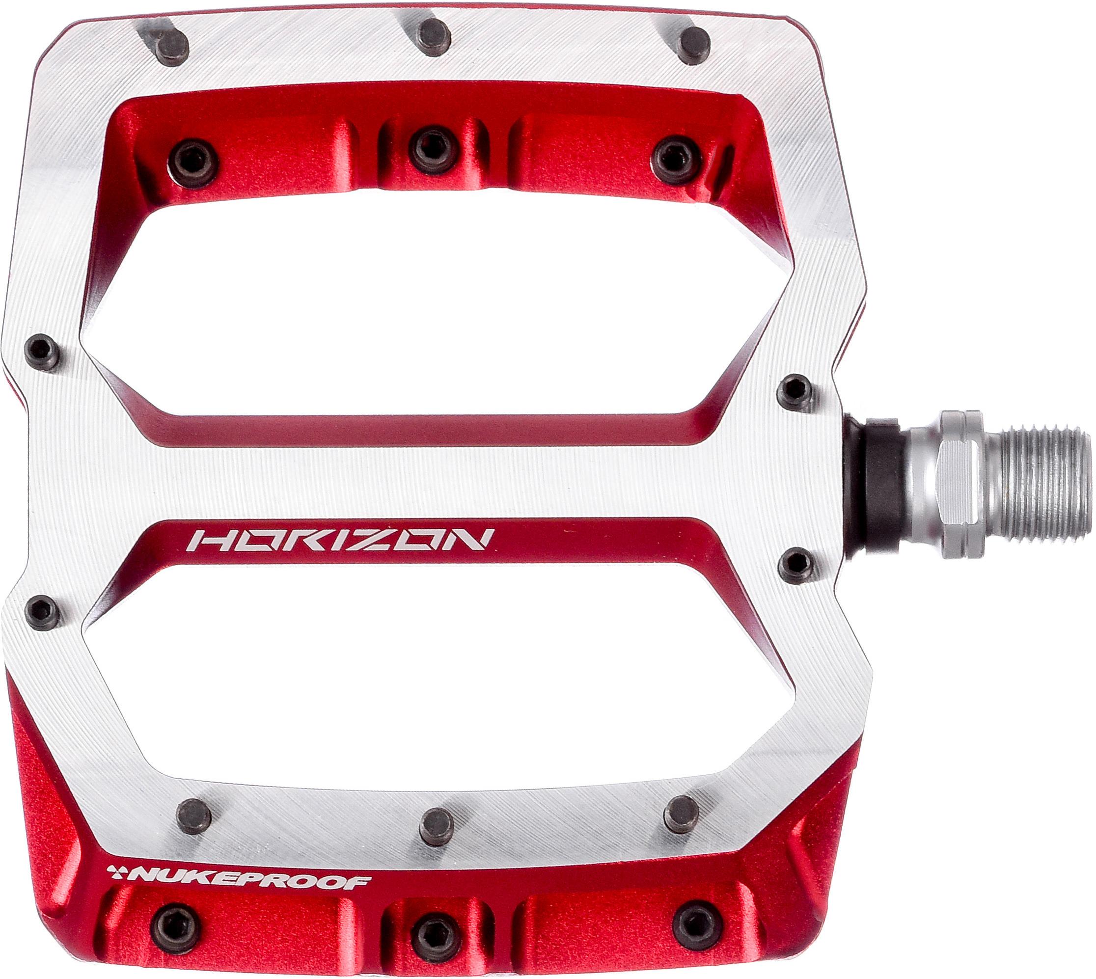 Nukeproof Horizon Pro Downhill Flat Pedals - Red