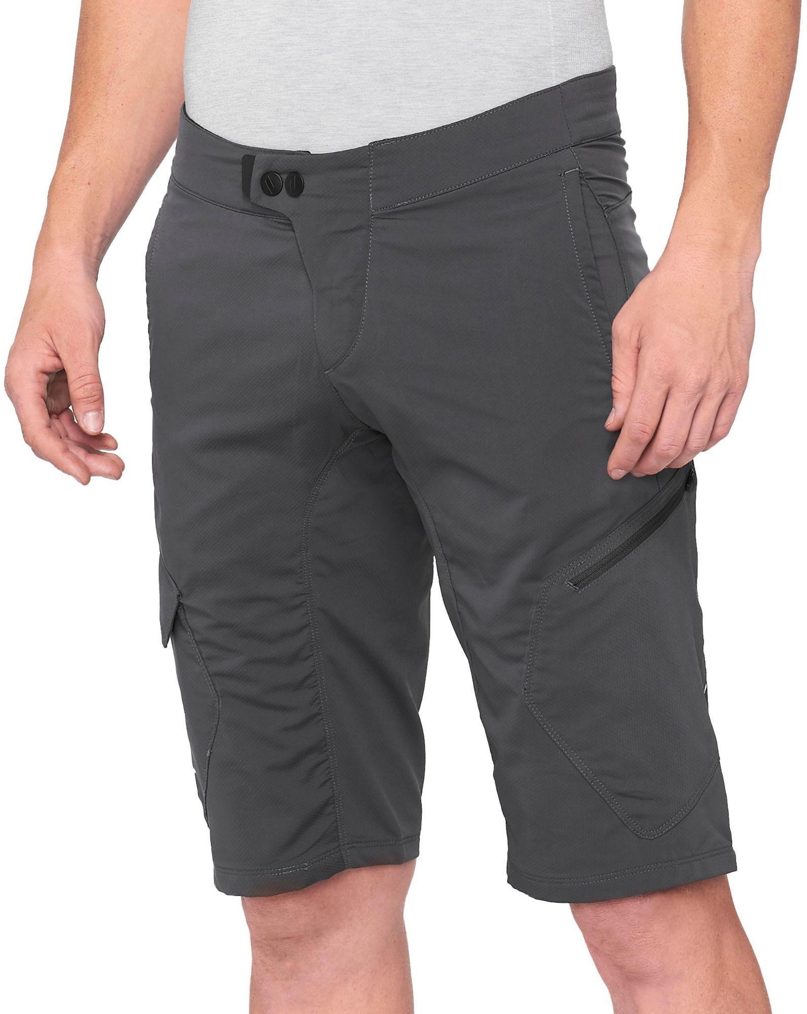 100% Ridecamp Shorts - Charcoal