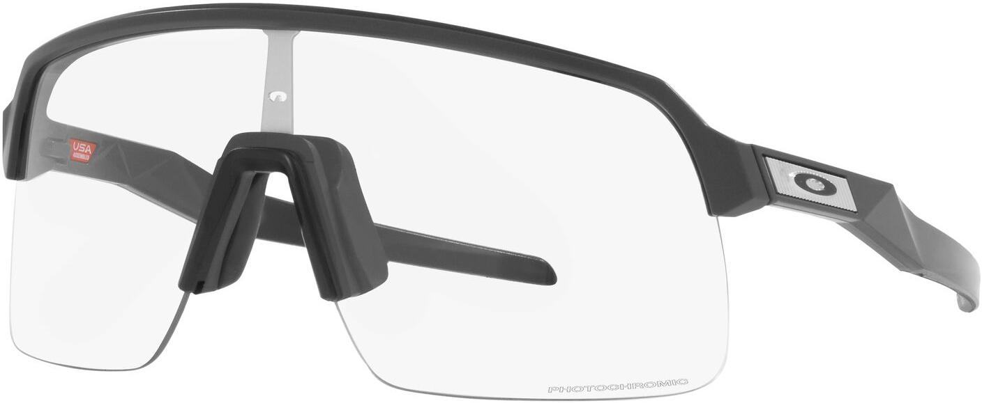 Oakley Sutro Lite Matte Carbon Clear Photochromic Sunglasses