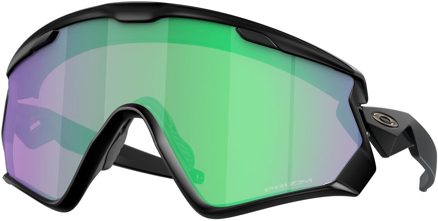 Oakley Wind Jacket 2.0 Matte Black Sunglasses ( Prizm Road Jade Lens)