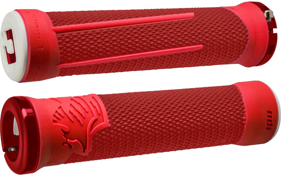 Odi Ag-2 Aaron Gwin V2.1 Lock-on Grips - Red/red