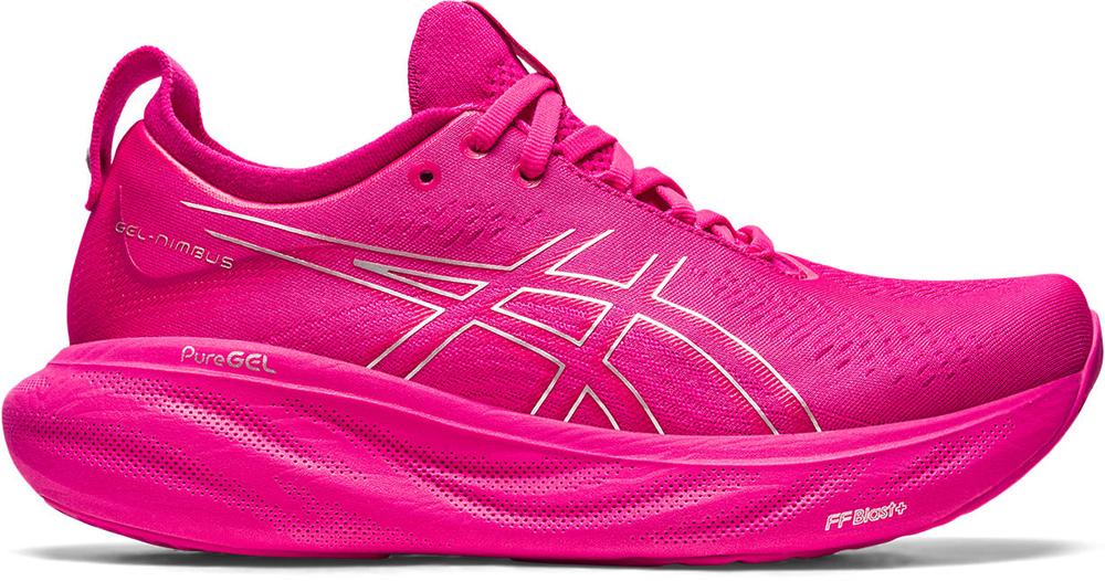 Asics Womens Gel-nimbus 25 Running Shoes - Pink Rave/pure Silver