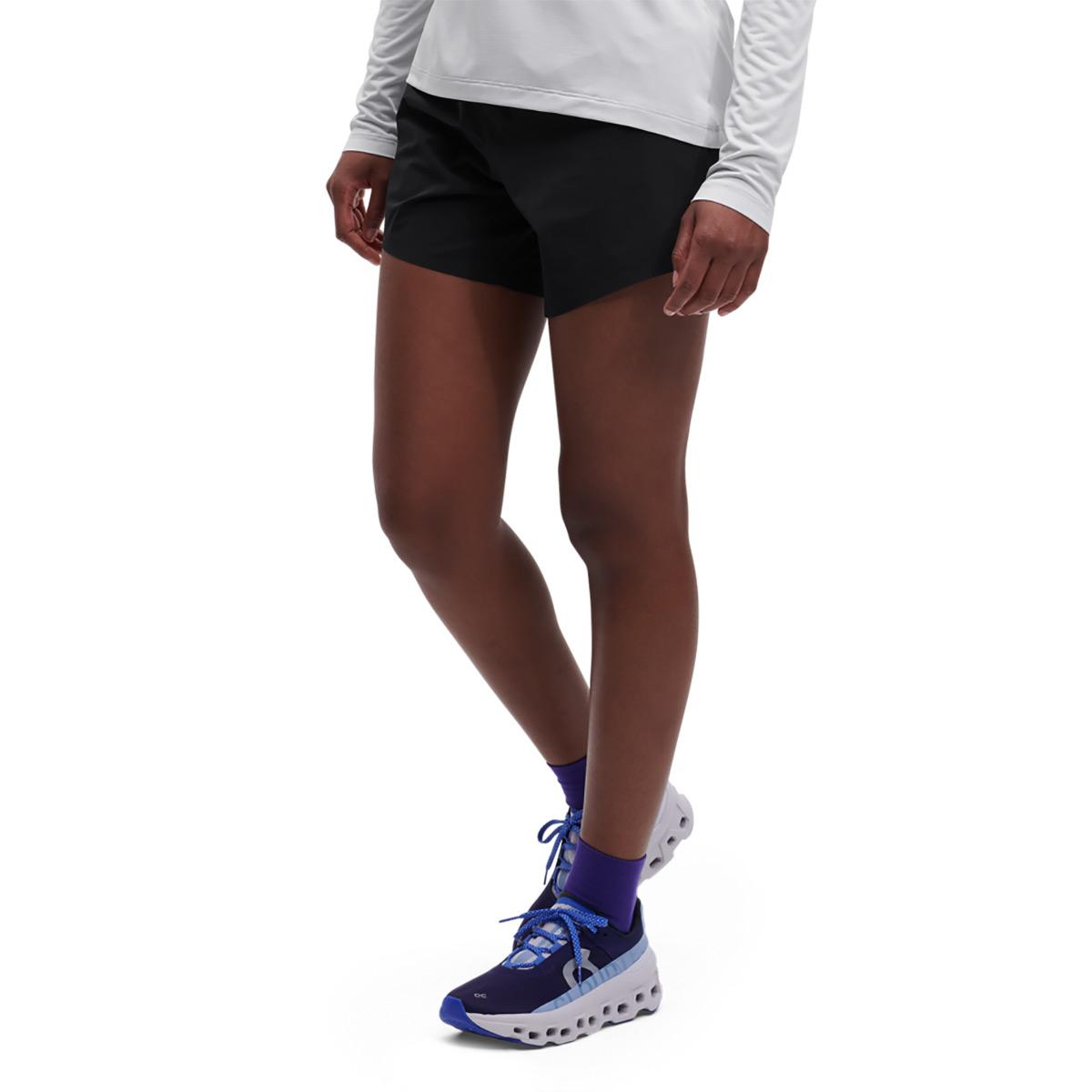 On Womens 5 Running Shorts - Black