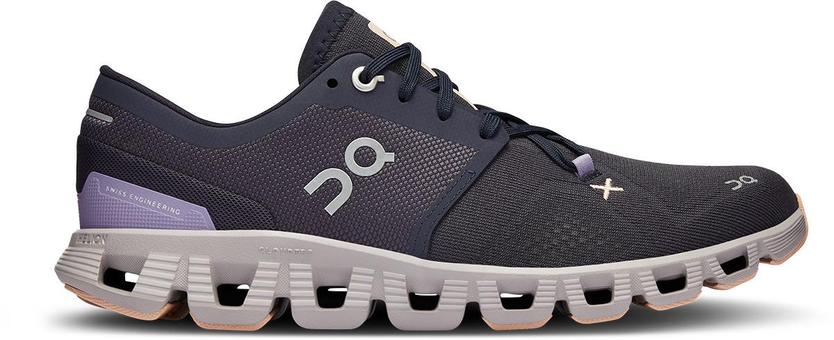 On Womens Cloud X 3 Running Shoes - Iron / Fade