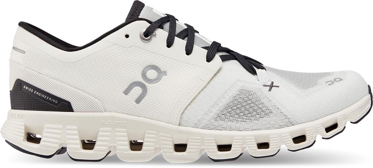 On Womens Cloud X 3 Running Shoes - White / Black