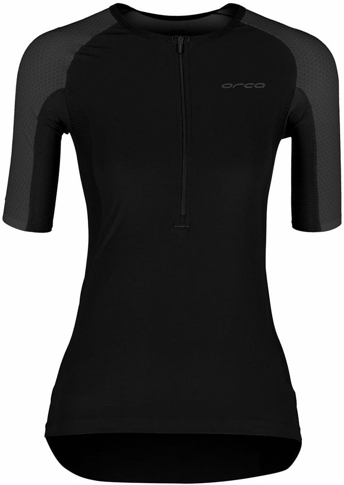 Orca Womens Athlex Sleeved Tri Top - Black/silver