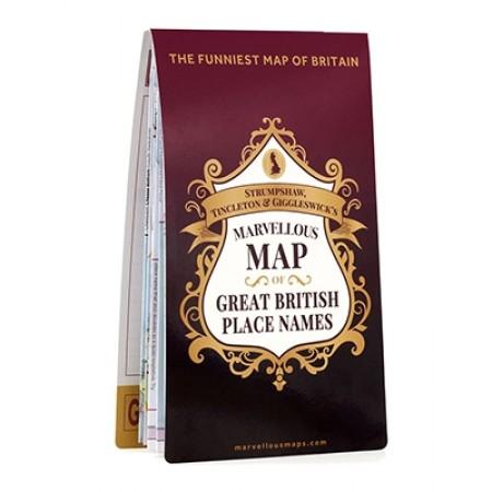 Ordnance Survey Great British Place Names Map - St&g