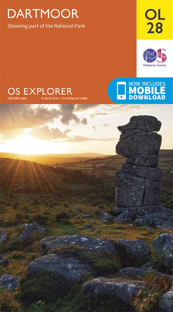 Ordnance Survey Ol28 Dartmoor Map - Os Explorer