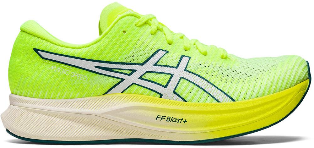 Asics Womens Magic Speed 2 Running Shoes - Safety Yellow/white