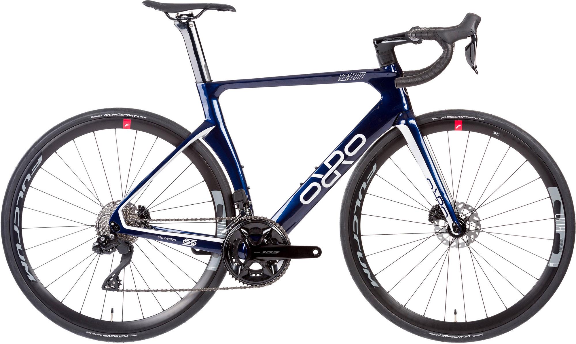 Orro Venturi Stc 105 Di2 R800db Road Bike (2023) - Blue/silver Gloss