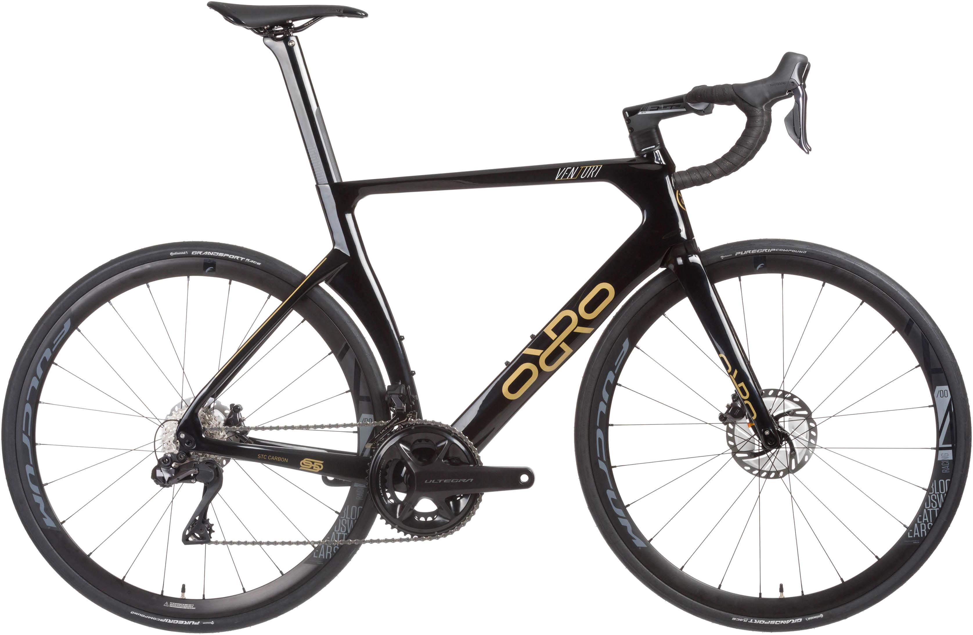 Orro Venturi Stc Di2 R400db Road Bike (2023) - Black/gold Gloss