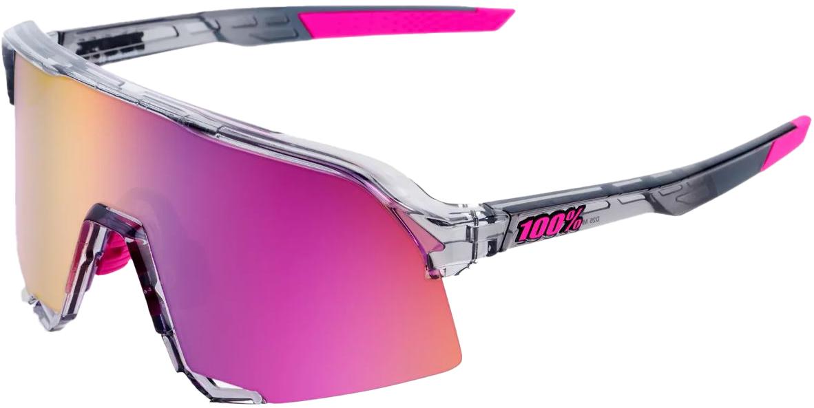 100% S3 Polished Translucent Sunglasses (multilayer Mirror Lens) - Silver