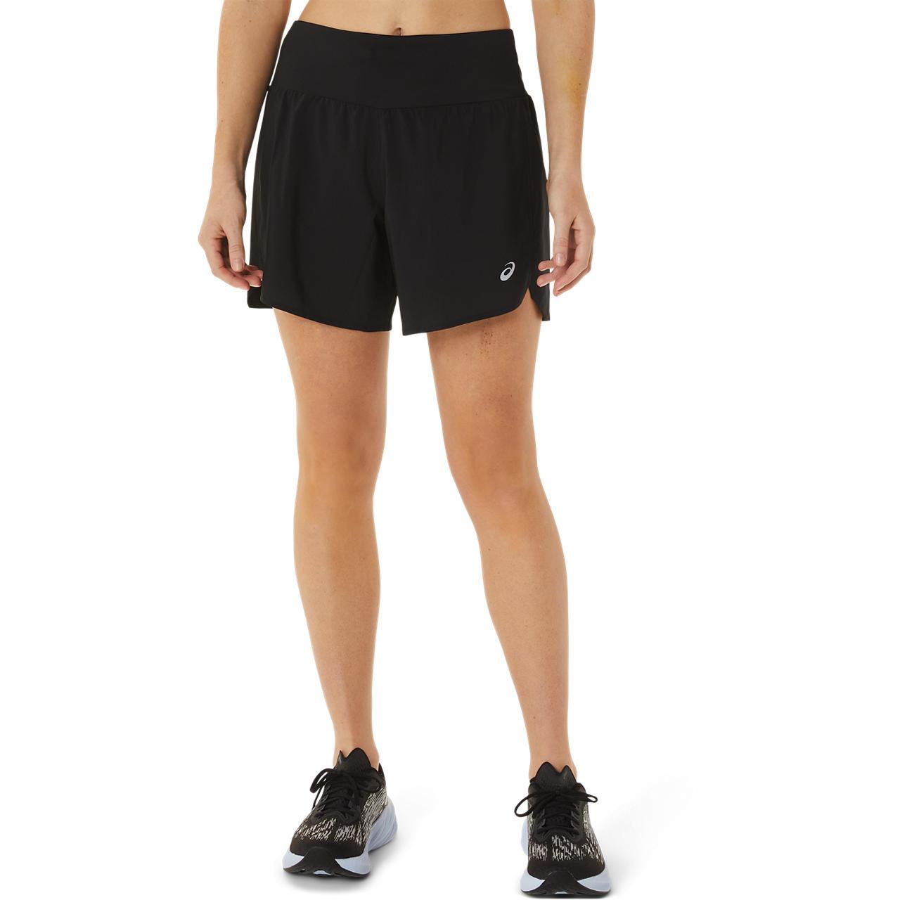Asics Womens Road 2-n-1 5.5in Shorts - Performance Black