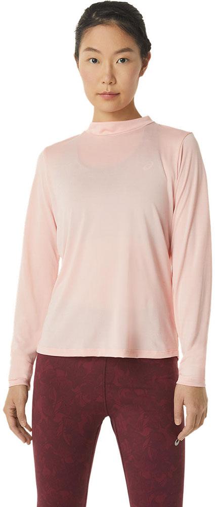 Asics Womens Runkoyo Mock Neck Ls Top - Frosted Rose