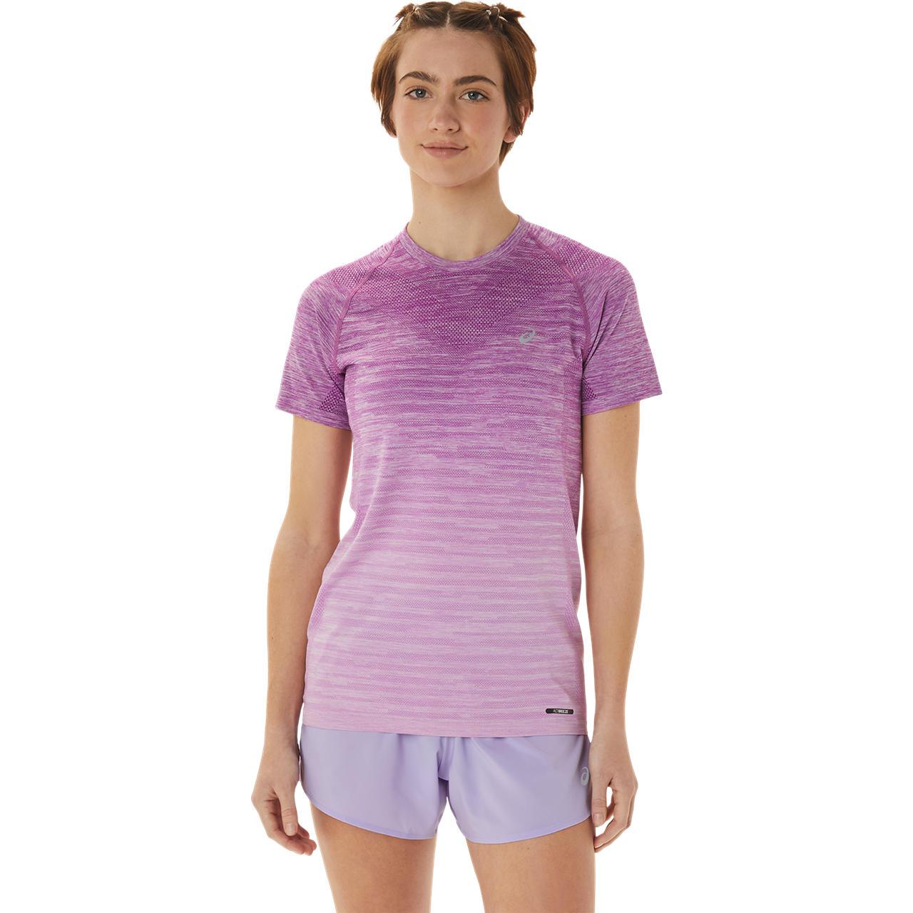 Asics Womens Seamless Ss Top - Orchid/lavender Glow