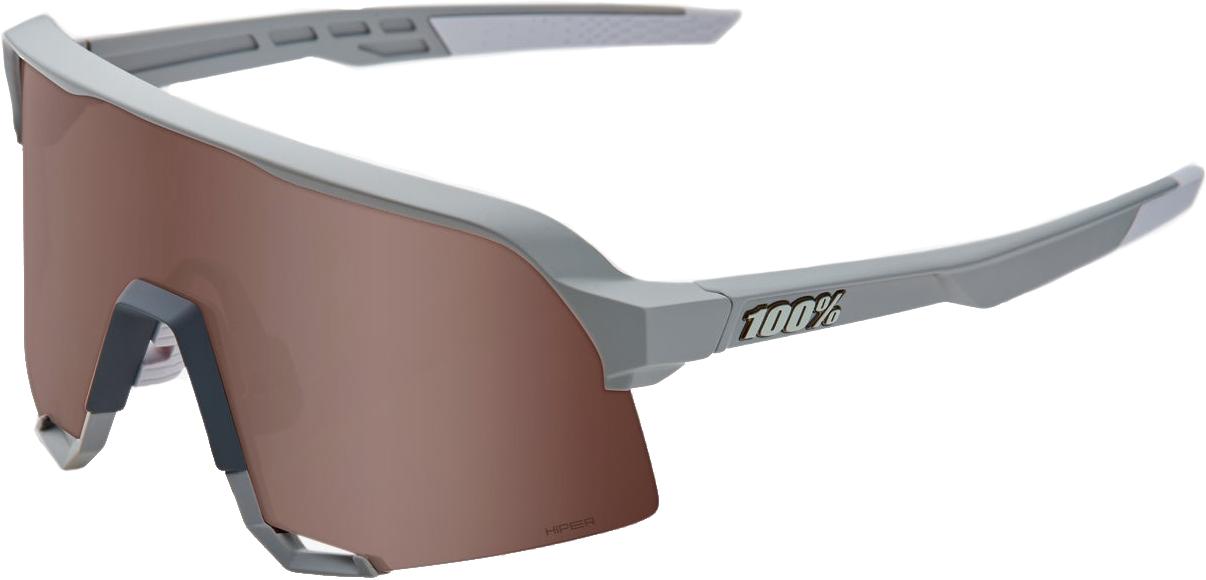 100% S3 Stone Hiper Crimson Sunglasses (silver Mirror Lens) - Grey