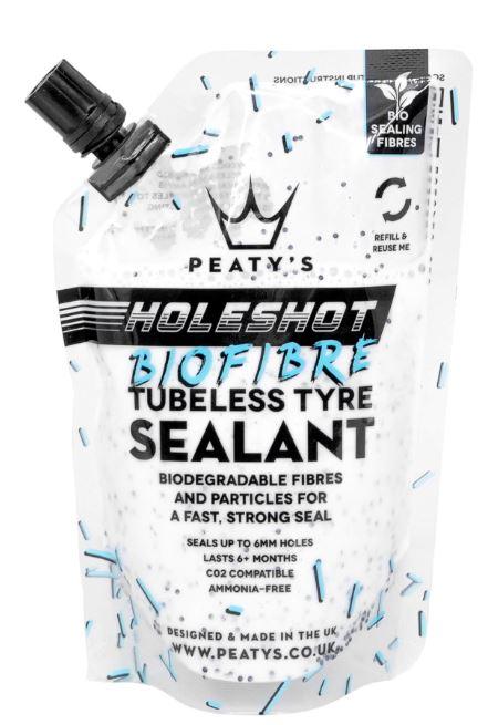 Peatys Holeshot Biofibre Tubeless Tyre Sealant - White
