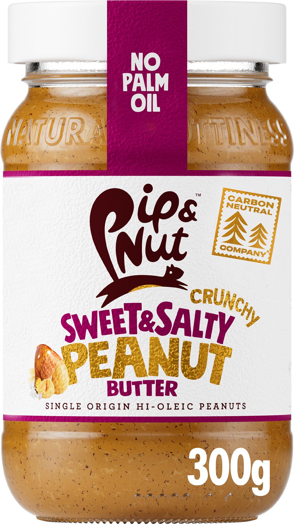 PipandNut Sweet And Salty Crunchy Peanut Butter (300g)
