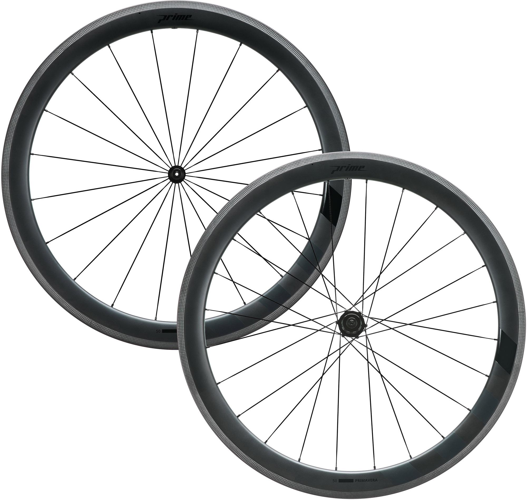 Prime Primavera 50 Carbon Rim Brake Wheelset - Black