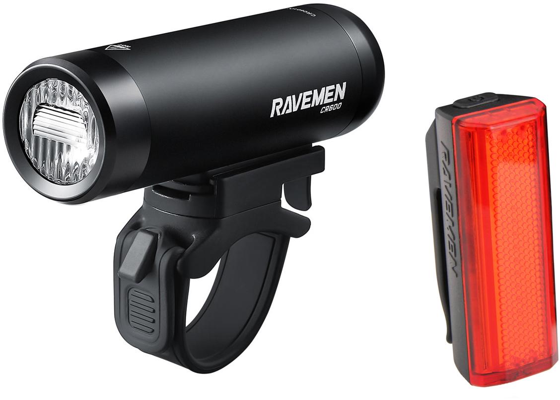 Ravemen Cr600/tr20 Usb Rechargeable Light Set - Black